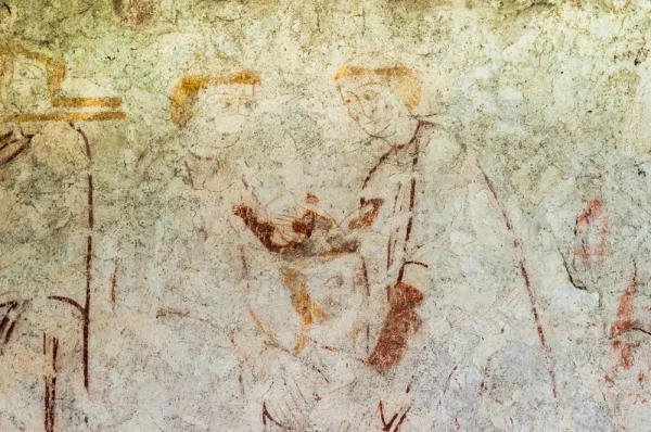 Monks putting St Edmund's head back on his body