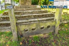 The village stocks on the green