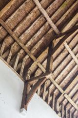 A view of the timber roof