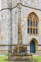 The medieval churchyard cross