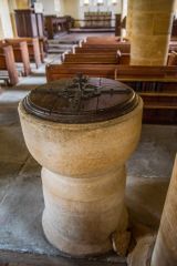 The 12th-century font