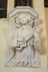 A beautifully carved roof corbel