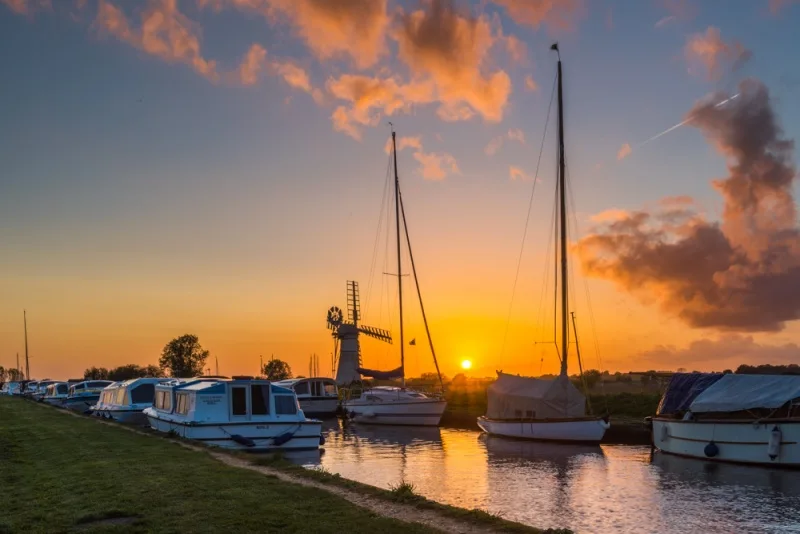 Sunset at Thurne Mill