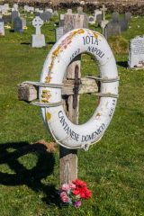 1893 memorial to Domenico Catanese, cabin-boy on the Iota