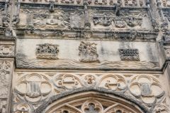 Exterior carvings (note the ship)