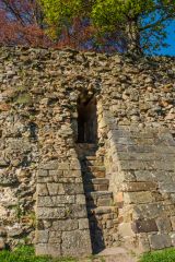 A sally port in the castle wall