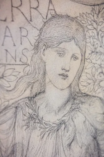 Burne-Jones' sketch for Earth, from 'The Planets'