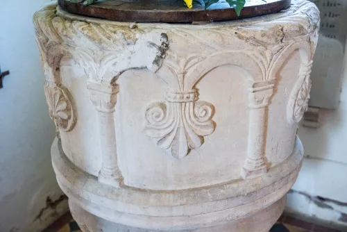 The 12th-century font