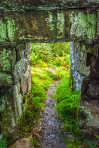 Going through the entrance passage