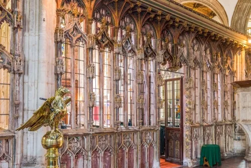 15th-century screen in St Mary's Church