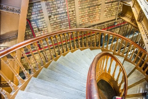 Inside the south tower