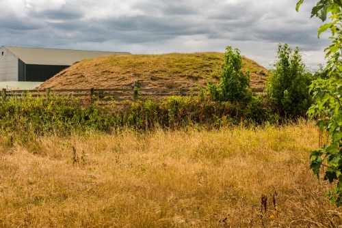 The castle motte from the north