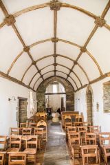 Looking west down  the nave