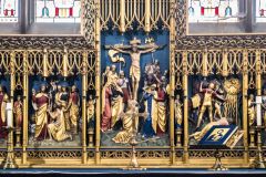 The ornate 19th-century reredos