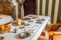 Dining table in the first floor hall