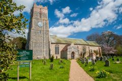 Approaching the church