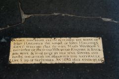 John Haughfen brass, 1618