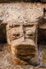 Grotesque carving detail