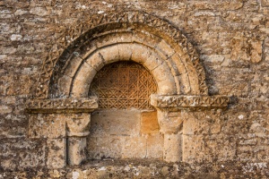 Norman doorway, north chancel wall