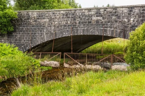 The modern road bridge