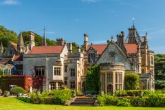 The east facade of the house