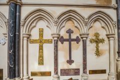 Gibbs family memorials in the Chapel