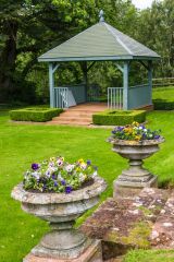 A terraced garden pavilion