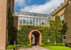 The courtyard entrance to Ugbrooke house