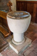The simple Norman font bowl