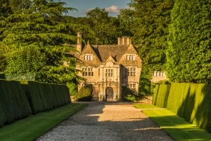 Looking down the main drive