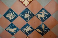 Zodiac floor tiles, chancel