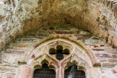 Beautiful tracery panel under the tower arch