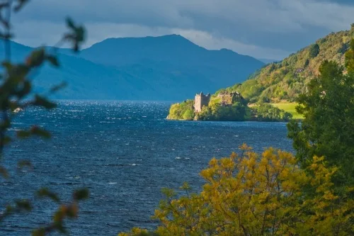 Urquhart Castle and Loch Ness, morning light