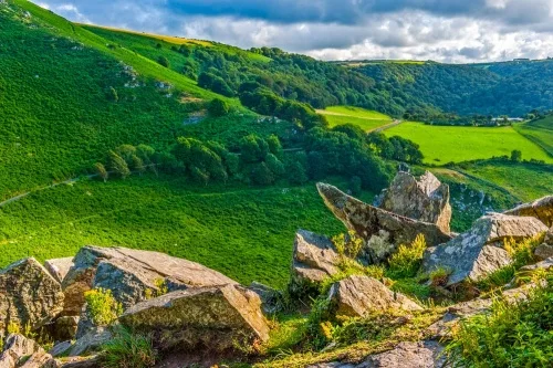 The valley from Castle Hill