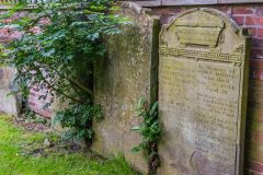 19th-century gravestones in the burial ground
