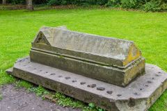 A Victorian memorial in the burial ground