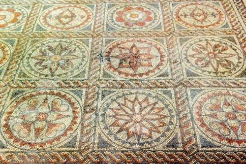 The Roman mosaic in Verulamium Park