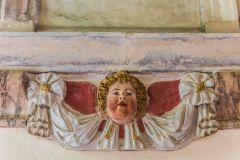 A gilded cherub on the John Trevanion memorial