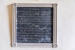 Charles Kempe memorial, 1765