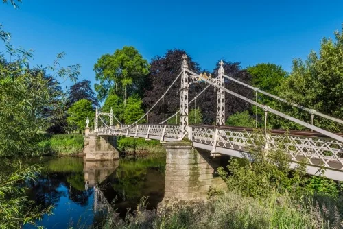 The bridge from the north bank
