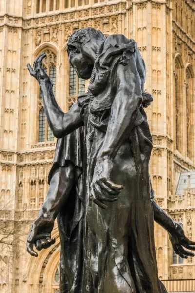 Burghers of Calais close-up