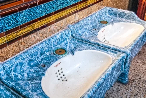 Marble and tile sinks