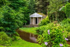 Recreated Roman temple at Vindolanda