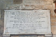 Mrs Barbara Parker memorial, 1813