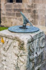 The 1686 sundial in the churchyard