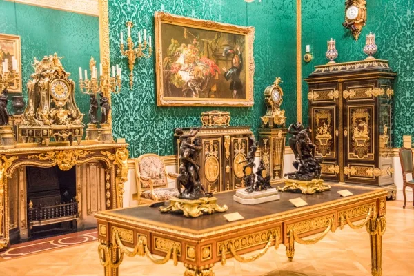 Fine furniture on the first floor