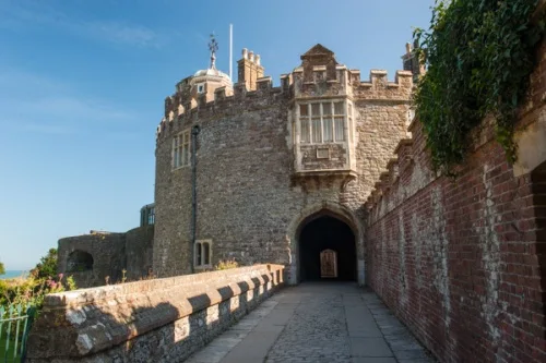 The main entrance to Walmer Castle