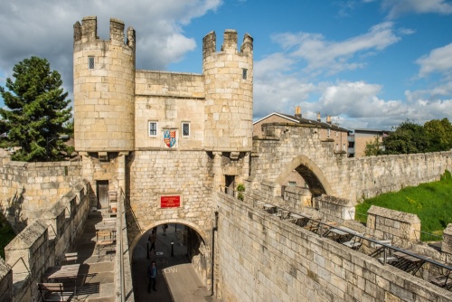 Walmgate Bar from the barbican parapet walk