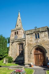 Warkworth, St Lawrence Church, The south porch and west tower