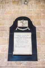 Warkworth, St Lawrence Church, Plaque commemorating Thomas Winscom, d. 1840
